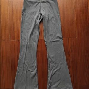 Gray Flared Yoga Pants